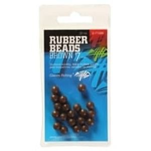Giants Fishing Gumové kuličky Rubber Beads Transparent Brown 20ks - 4mm