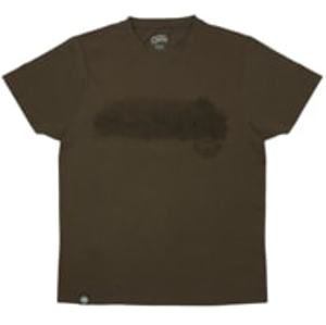 Fox Triko Chunk Dark Khaki Scenic T-shirt - L