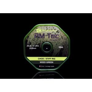 RidgeMonkey Návazcový vlasec RM - Tec Chod Stiff Rig - Zelená 20m - 0,45mm 20lb