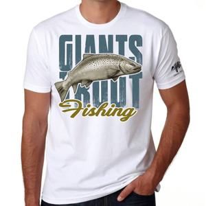 Giants Fishing Tričko pánské bílé Pstruh - XXL