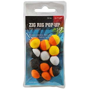 Giants Fishing Pěnové plovoucí boilie Zig Rig Pop-Up 14mm - mix colour 12ks