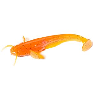 FishUP Dipované umělé nástrahy Catfish 75mm 8ks - Orange Pumpkin / Black