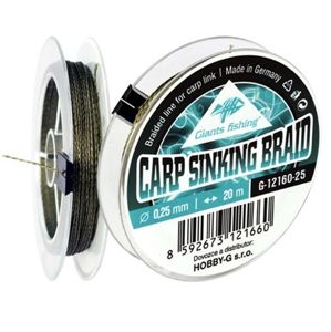 Giants Fishing Potápivá šňůra Carp Sinking Braid 20m - 0,12mm
