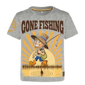 Hotspot Design Dětské Tričko Gone Fishing - 5-6 let