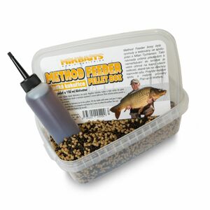 Mikbaits Method Feeder pellet box 400g+120ml - Sladká kukuřice
