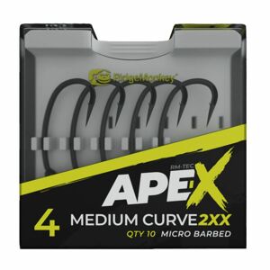 RidgeMonkey Háčky Ape-X Medium Curve 2XX Barbed 10ks