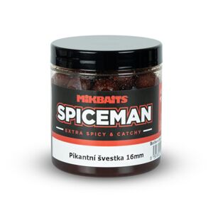 Mikbaits Boilie v dipu Spiceman Pikantní švestka 250ml - 20mm