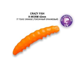 Crazy Fish Umělá Nástraha MF H worm 42mm Barva 77 Sýr