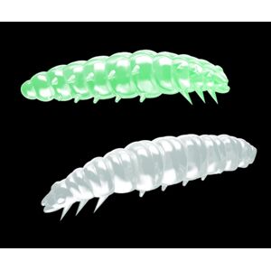 Libra Lures Larva Glow UV green - 4,5cm 8ks