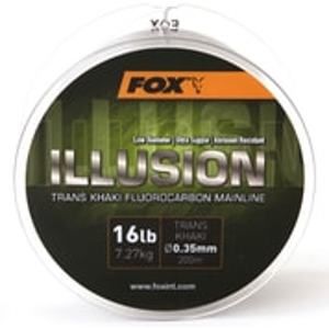 Fox Fluorocarbon Illusion Mainline Trans Khaki - 0.35mm 16lb/7.27kg 200m