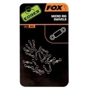 Fox Malé obratlíky Edges Micro Rig Swivels 20ks