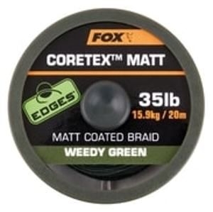 Fox Ztužená šňůrka Edges Coretex Matt 20m - Weedy Green 15lb