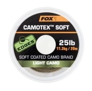 Fox Ztužená šňůrka Camotex Soft 20m - Light Camo 15lb