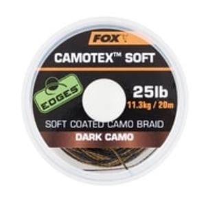Fox Ztužená šňůrka Camotex Soft 20m - Dark camo 20lb