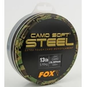 Fox Vlasec Camo Soft Steel 1000m - Dark Camo 0.33mm 16lb/7.27kg